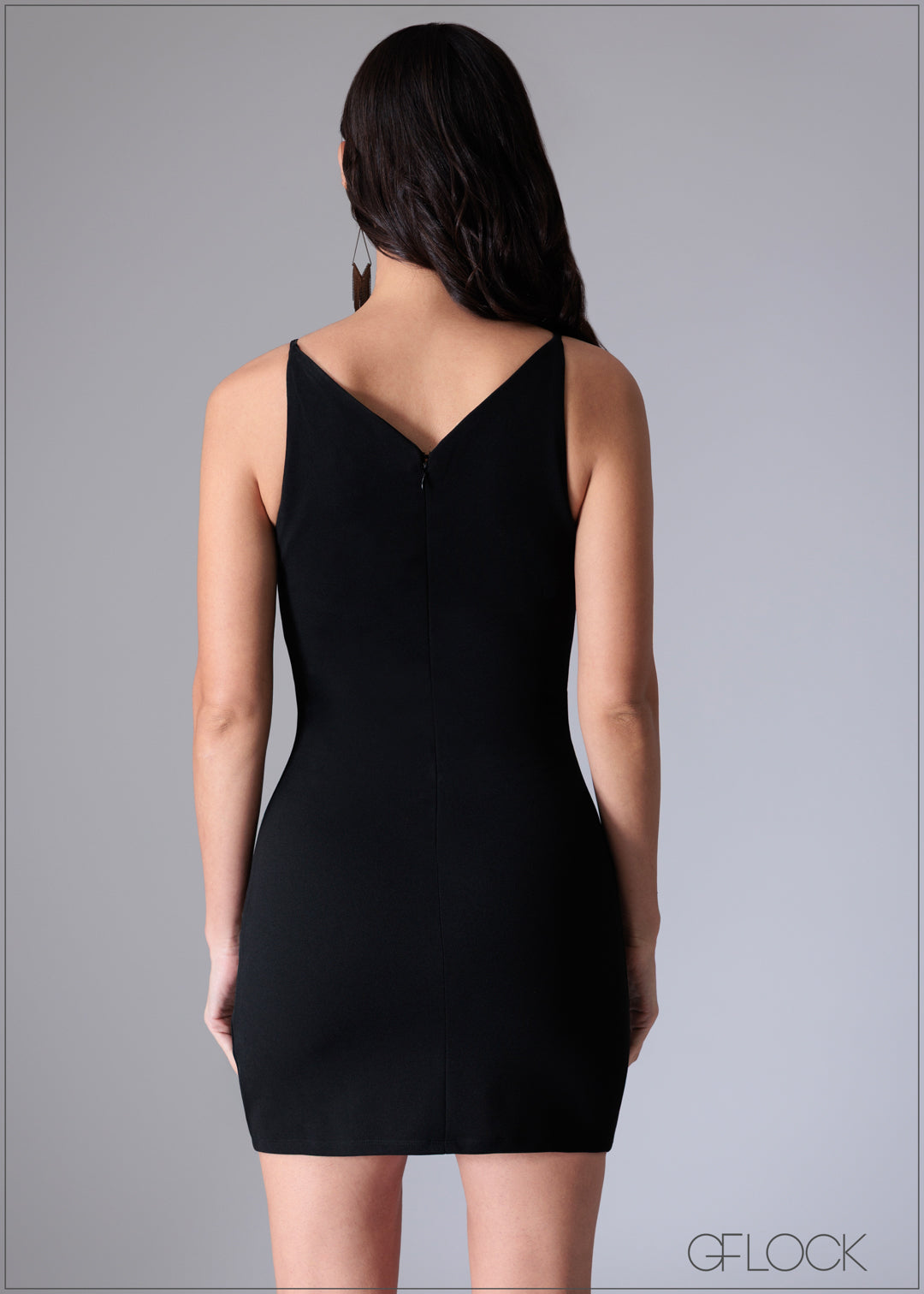 Front Detailed Strappy Mini Dress - 110725