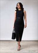 Front Slit Dress - 020625