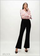 High Waist Bootleg Pant - 090226