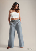 Linen Drawstring Pant - 250825