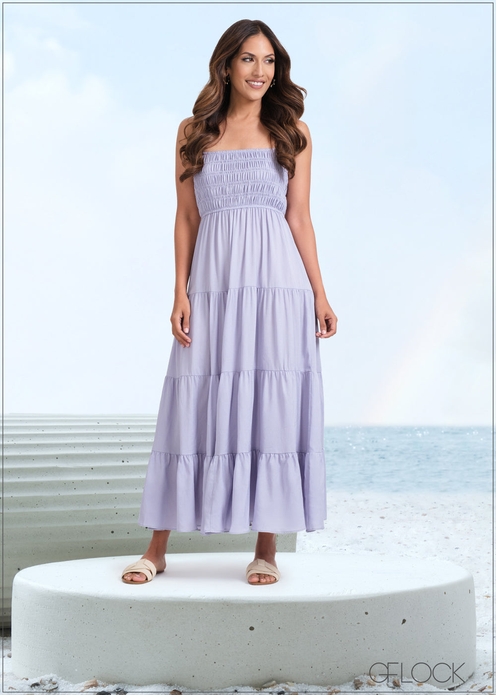 Tiered Strappy Maxi Dress - 260623