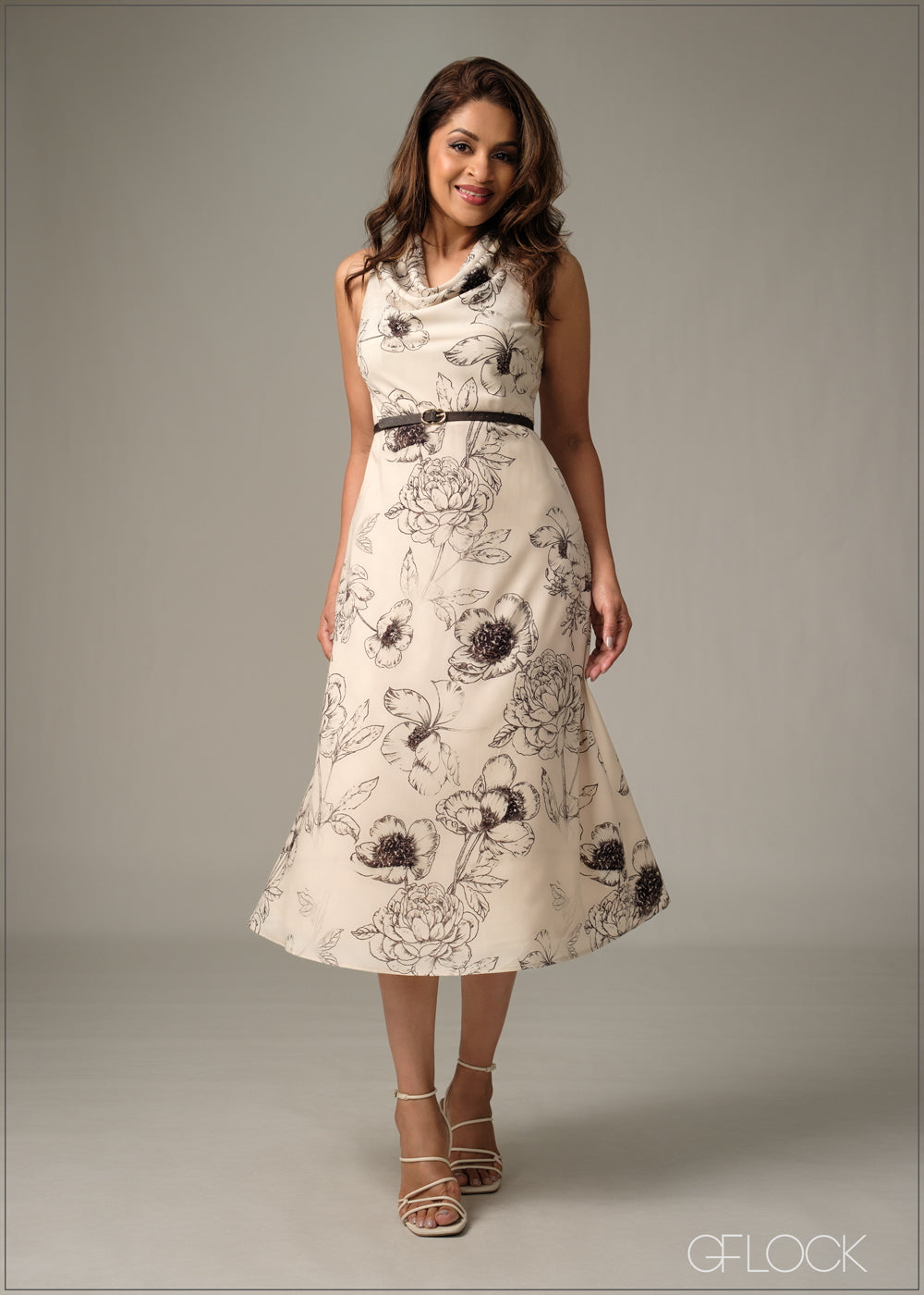 High Neck Cowl Maxi Dress - 051225