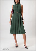 Pleated Dress - 230926W