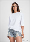 Basic Over Size T-Shirt ( Unisex ) - 280623