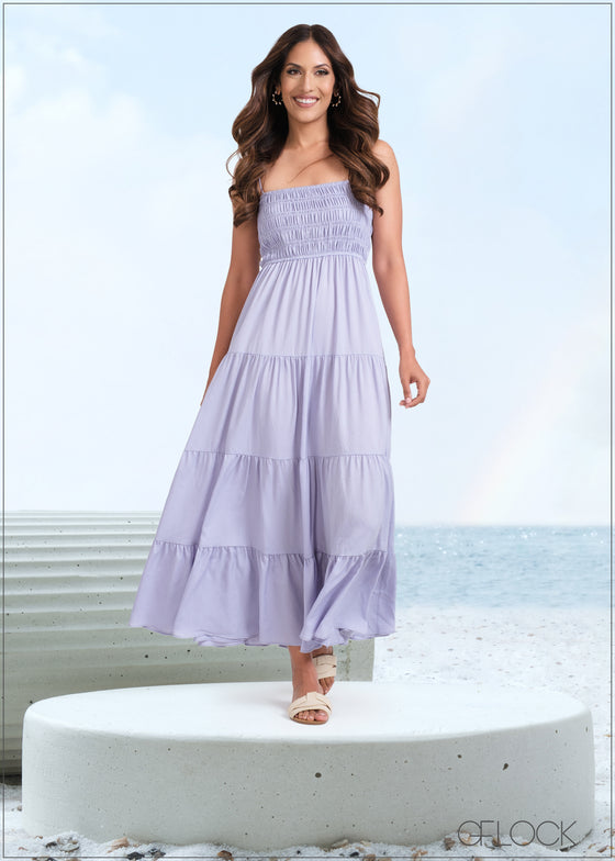 Tiered Strappy Maxi Dress - 260623