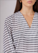 V-Neck Printed Top - 080526