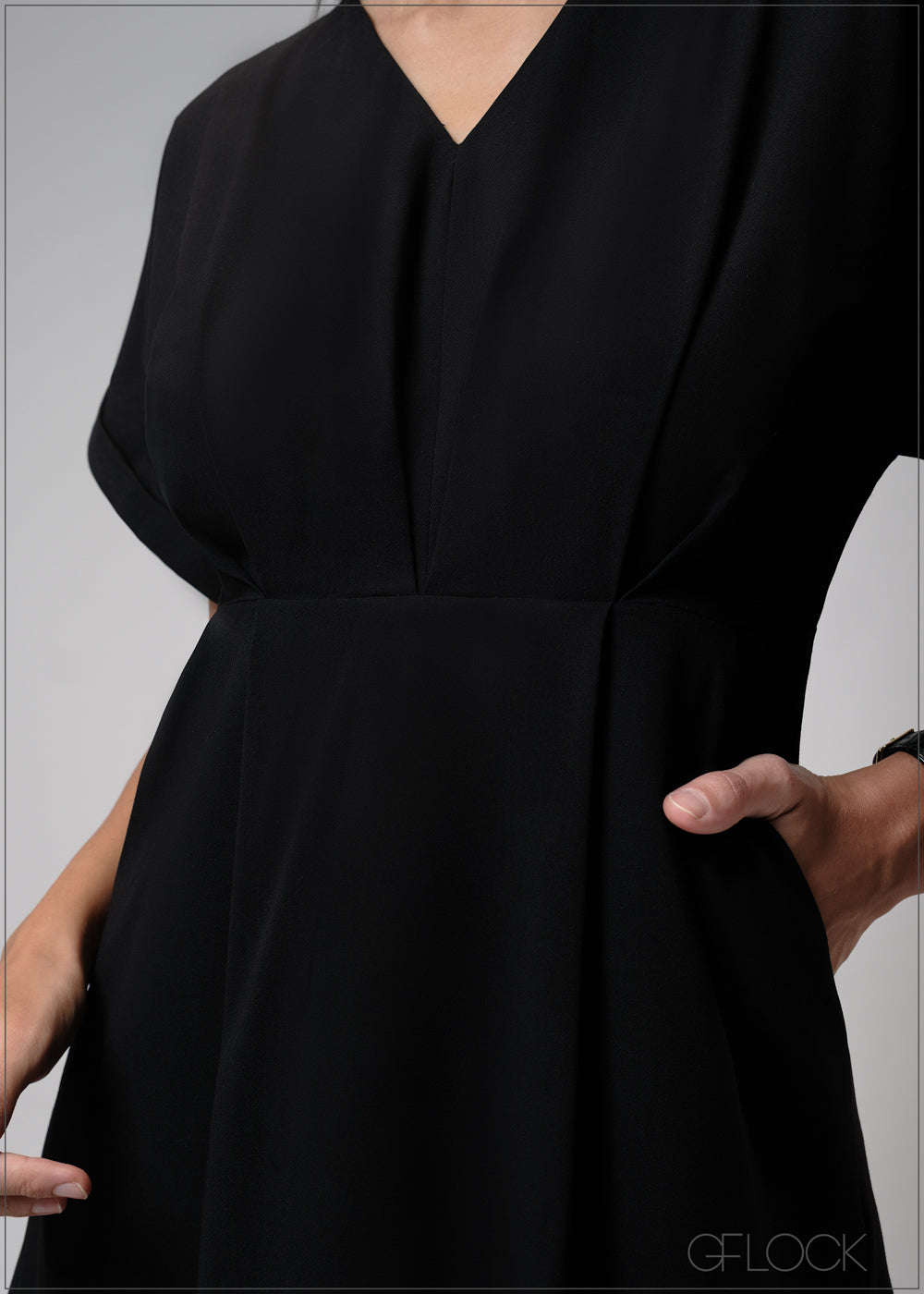 Front Pleat Dress - 210725