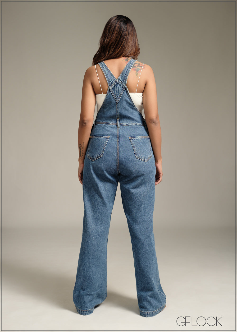 Mid Blue Dungaree - 170126