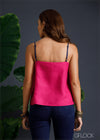100% Genuine Linen Embroidered Cami Top - 080124 - 01