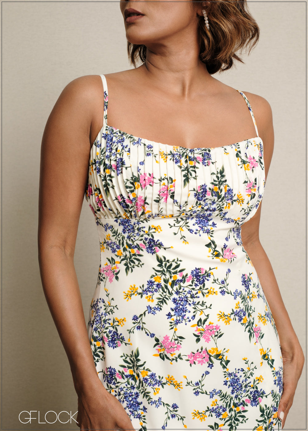 Floral Printed Midi Dress - 090525