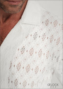 Revere Collar Lace Shirt - 160725