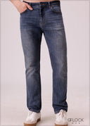 Light Wash Slim Jean - Short Length - 110326D