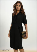 Wrap Midi Dress - 130826