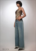 Baggy Fold-Up Jean - Long Length - 141026