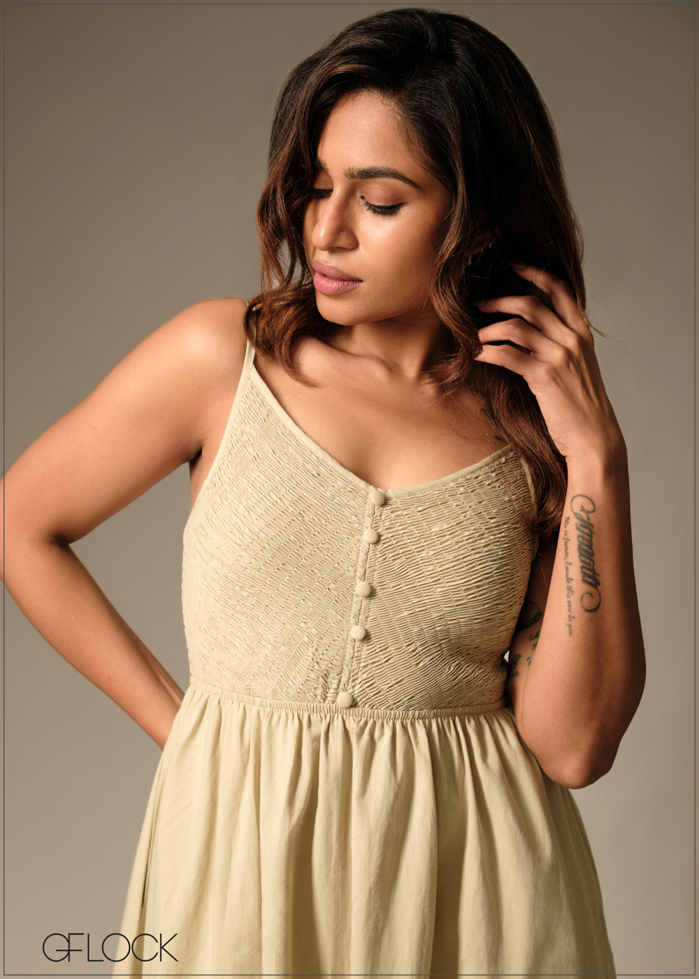 Smoking Strappy Dress - 160126