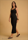 Sleeveless Rib Maxi Dress - 280924