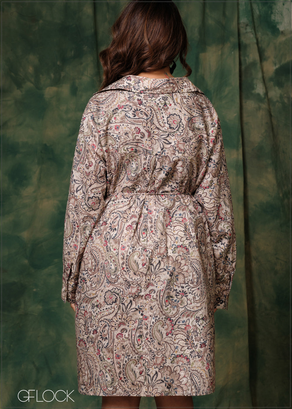 Printed Short Shirt Dress - 171225