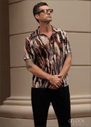 Normal Collar Short Sleeve Shirt - 130825