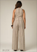 Stripe Waistcoat - 280925