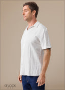 Normal Collar Short Sleeve Shirt - 260326