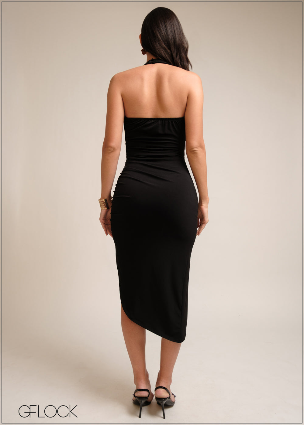 Side Ruched Bodycon Tube Dress - 101025