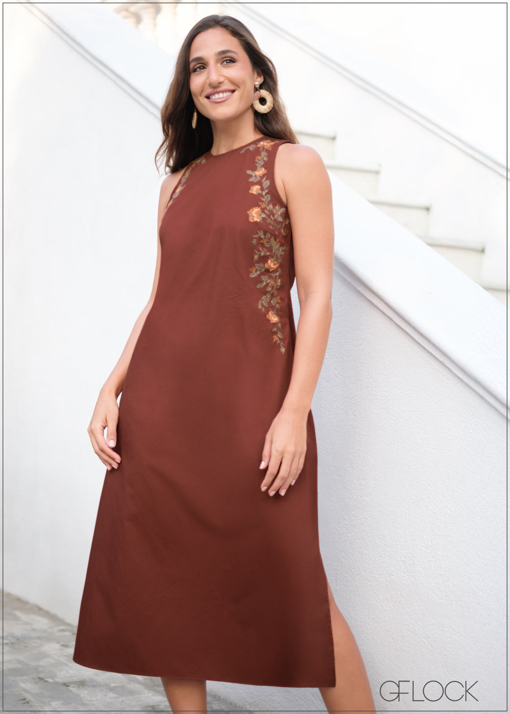 Embroidered Dress - 020225