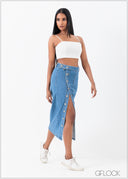 Denim Skirt - 090425