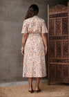 Printed Waist Detail Dress (Premium Cotton) - 131025