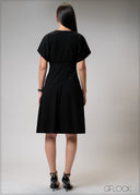 Front Pleat Dress - 210725