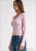 Long Sleeve Lace Detailed Top - 170826