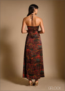 Printed Draped Dress - 240426