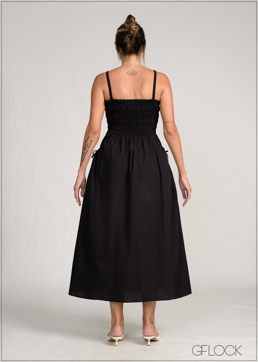 Embroidered Midi Dress - 231225