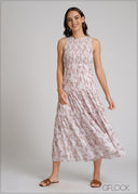 Smocking Maxi Dress - 250425