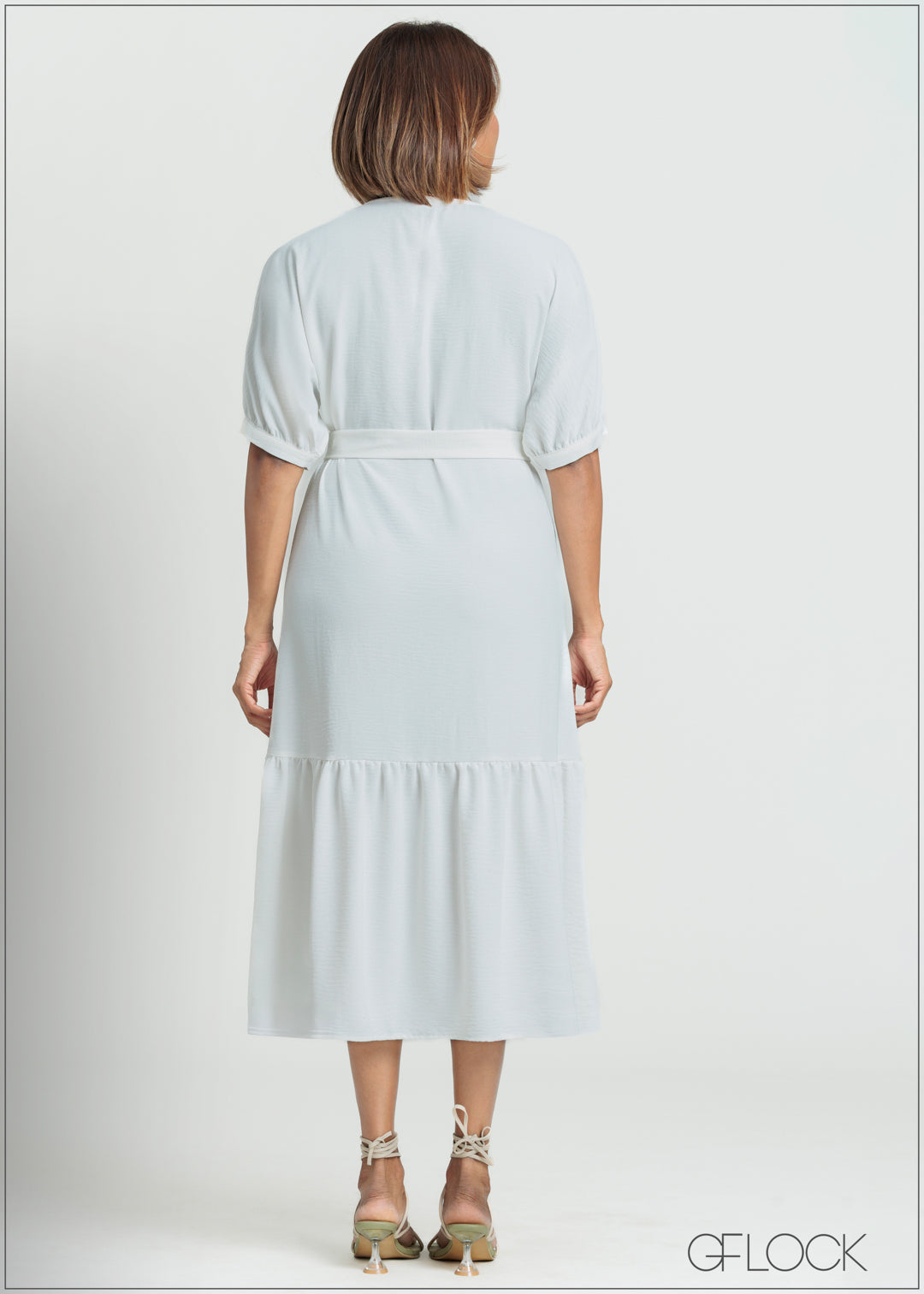 V-Neck Maxi Dress - 090725