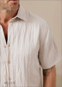 Normal Collar Short Sleeve Shirt - 260326