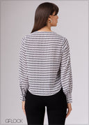 V-Neck Printed Top - 080526