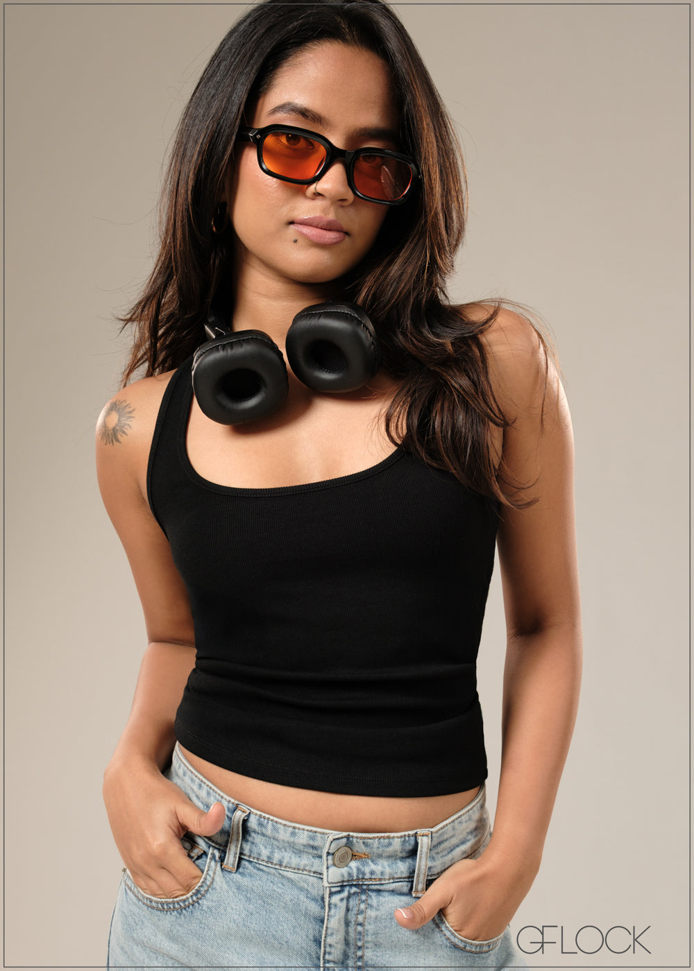 Razor Back Crop Top - 100925