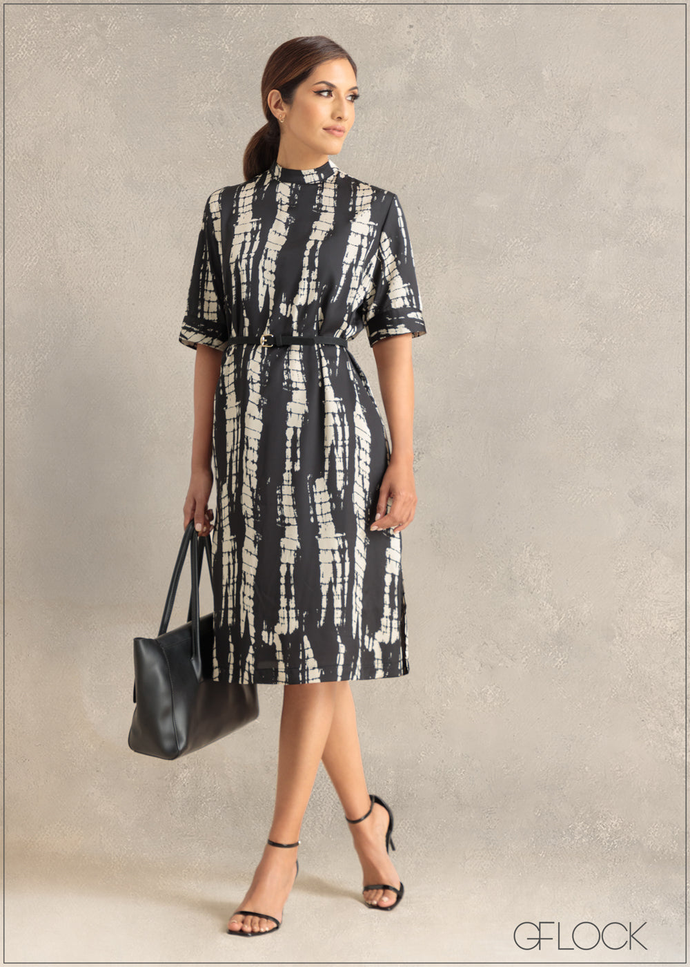 Printed Over-Sized Dress - 241123