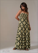 Front Detailed Maxi Dress - 111225