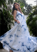 Tie Dye Strappy Maxi Dress - 280325