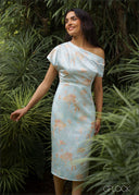 Cold Shoulder Midi Dress - 090526