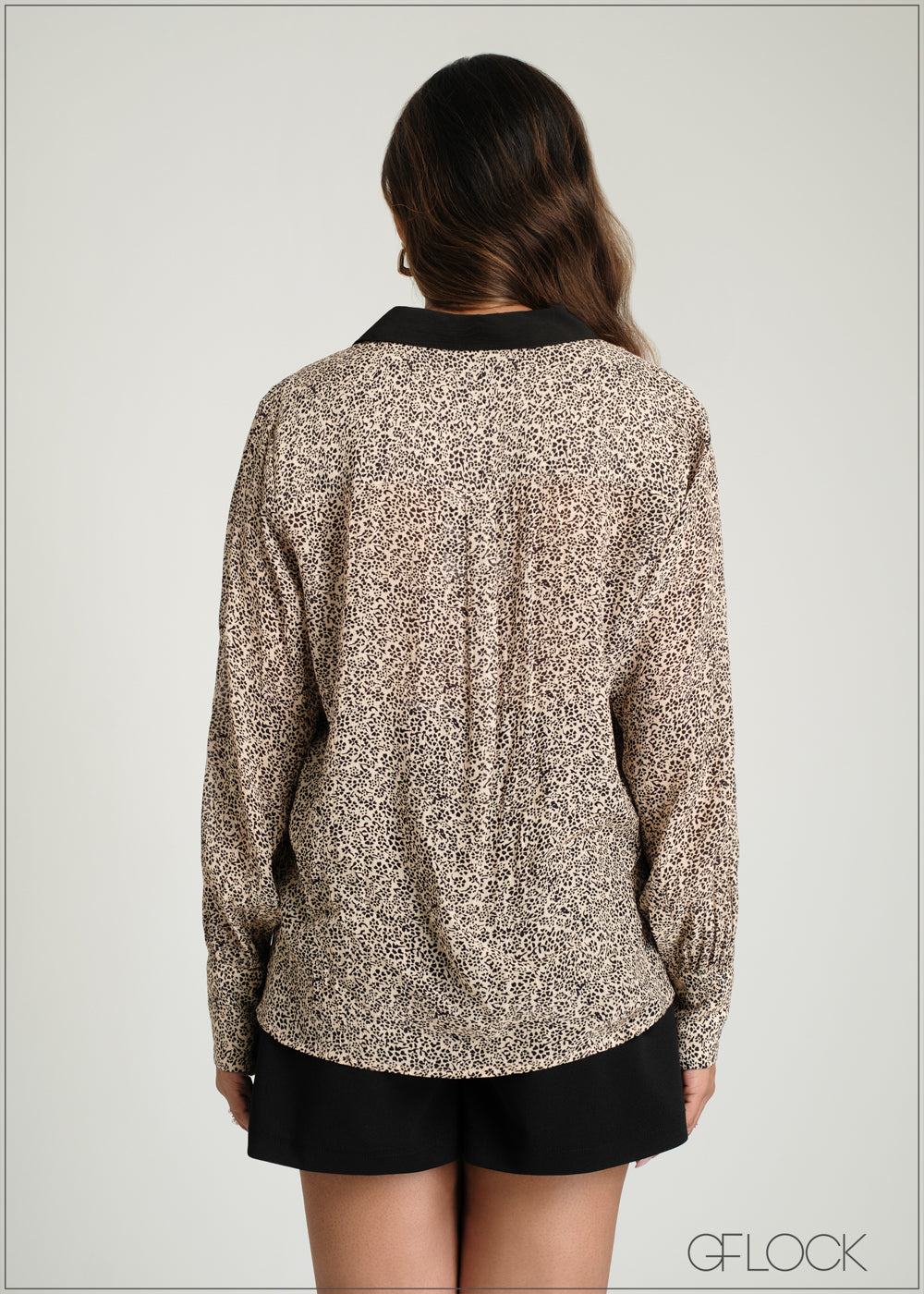 Contrast Collar Detailed Shirt - 100425IE