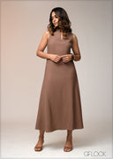 Sleeveless Midi Dress - 031125