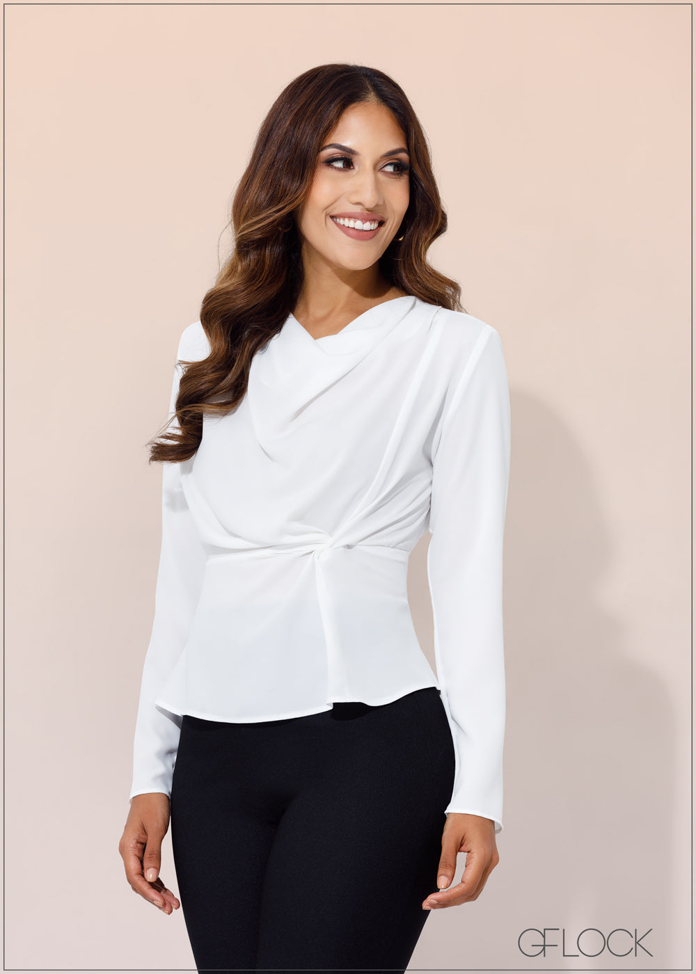 Long Sleeved Knot Detail Top - 240723