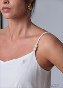 Hand Embroidered Strappy Maxi Dress -231125