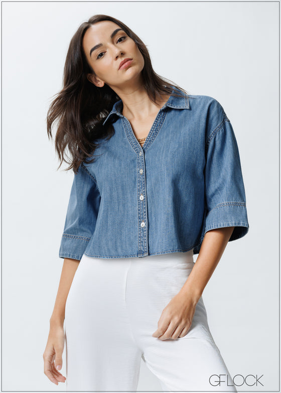 Wide Sleeve Shirt - 151025
