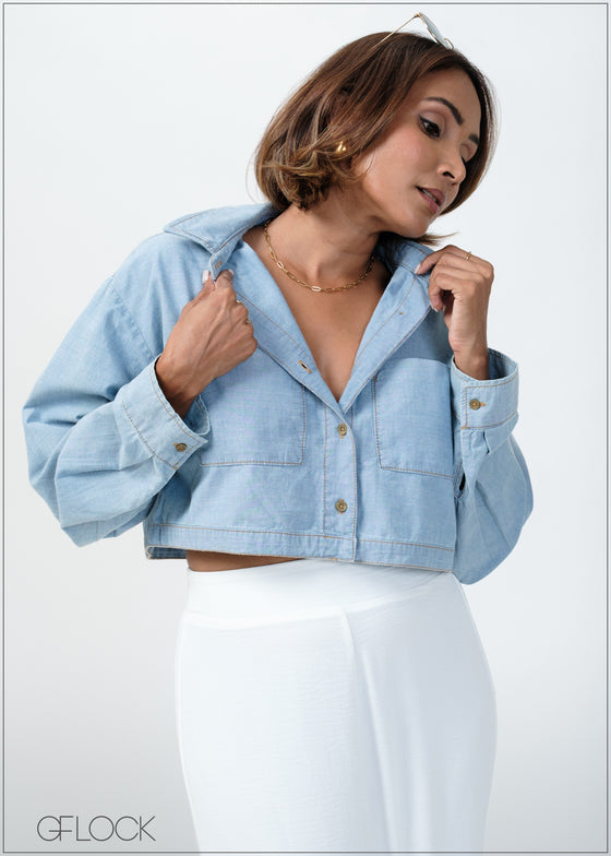 Relax Fit Denim Shirt - 090425