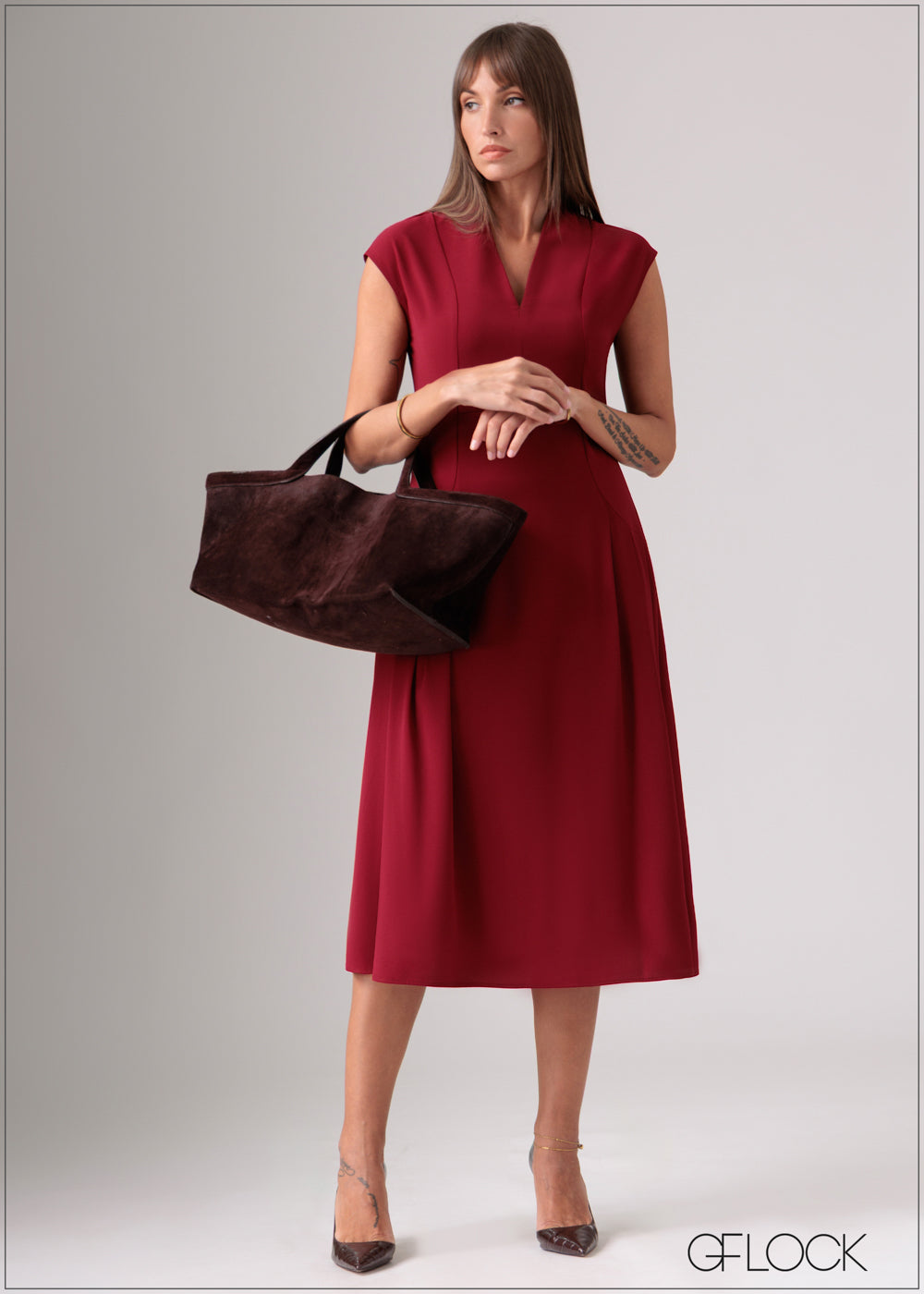 Midi Sleeveless Dress - 120126