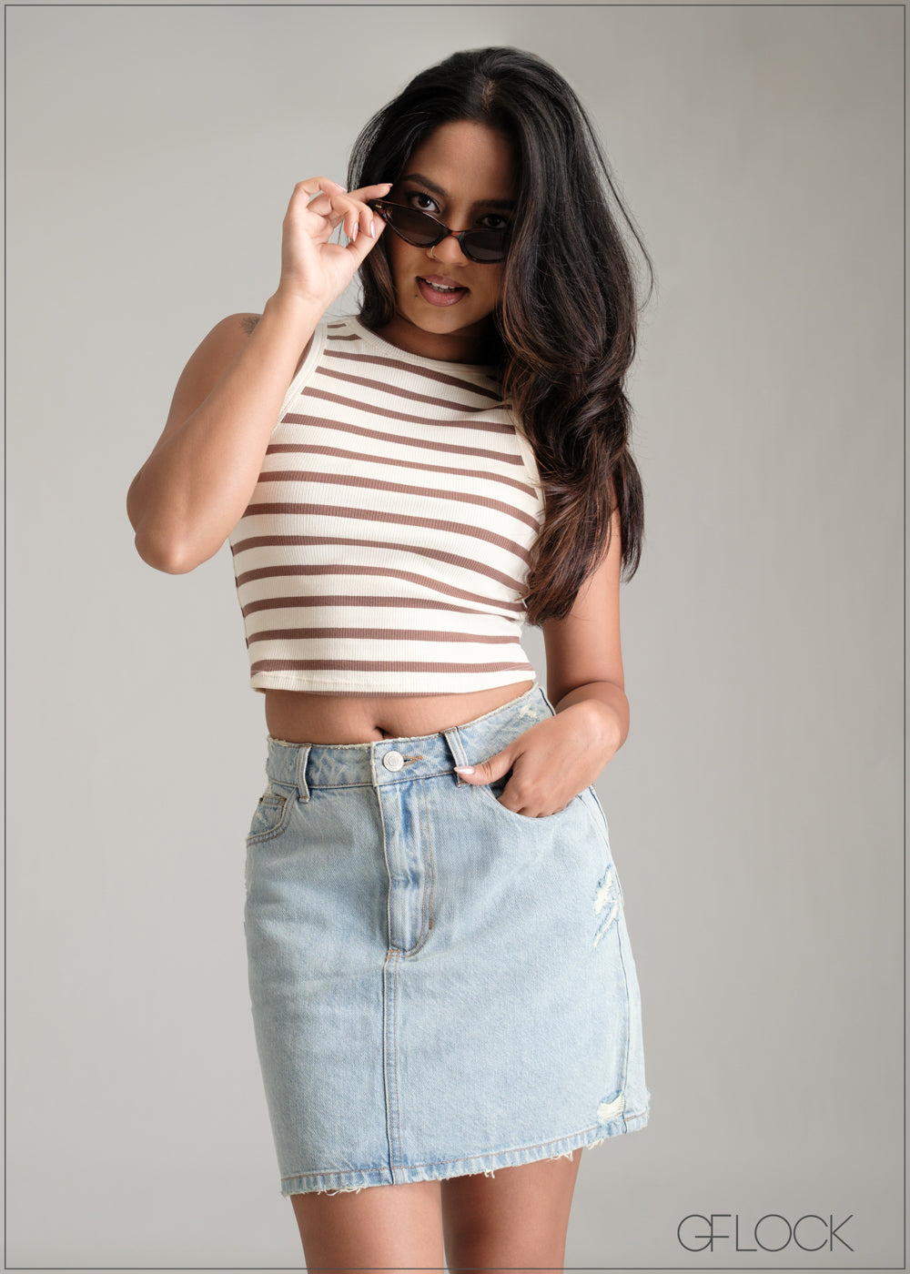 Stripe Crop Top - 061225