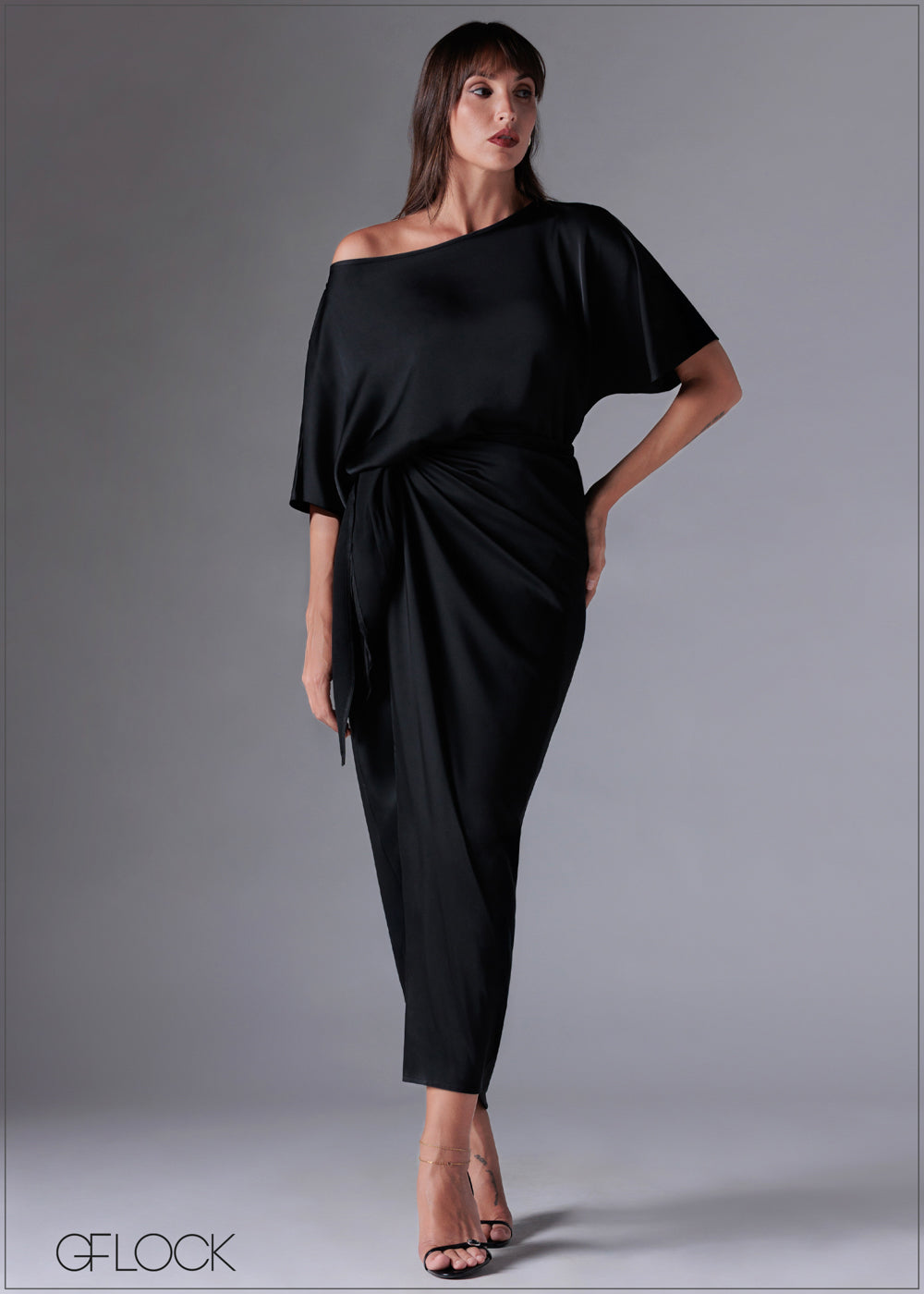 Cold Shoulder Dress - 211225C